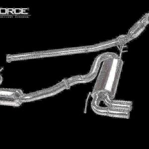 XFORCE Volkswagen GOLF GTI MK5 3" Cat Back System